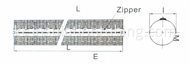 Zipper Expandable Braided Cable Sleeving